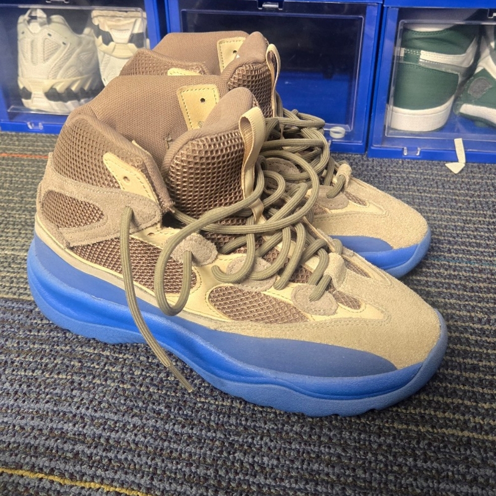 Adidas Brown and Blue Sneakers
